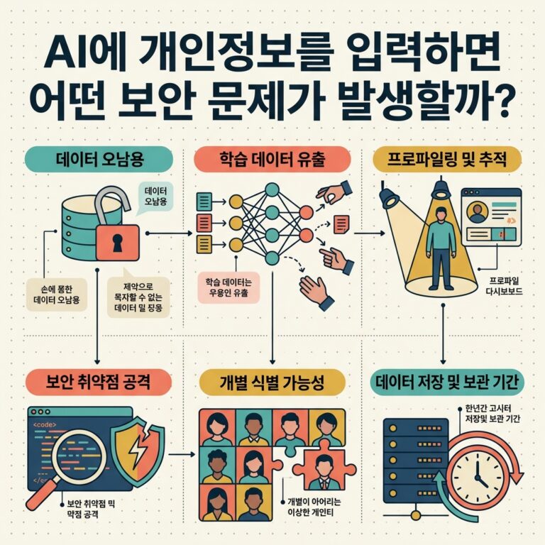 ai thumbnail infographic AI에 개인정보를 입력하면 어떤 보안 문제가 발생할까 1787722269