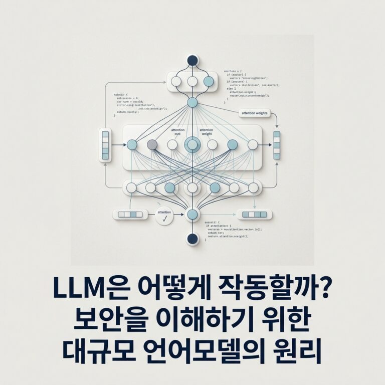 ai thumbnail minimal LLM은 어떻게 작동할까 보안을 이해하기 위한 대규모 언어모델의 원리 1787721956